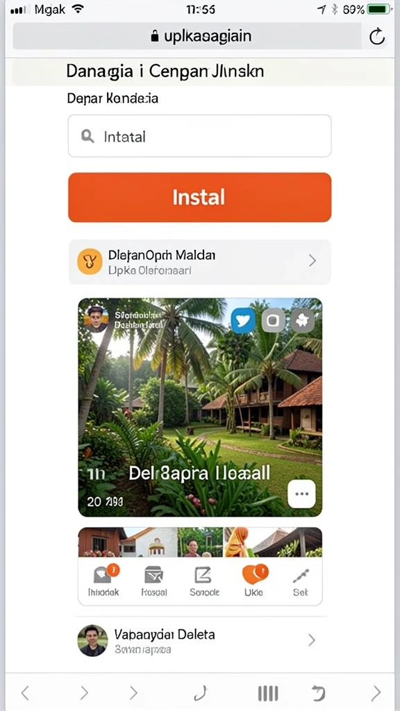 idnseru - Antarmuka pengguna yang mudah dinavigasi.