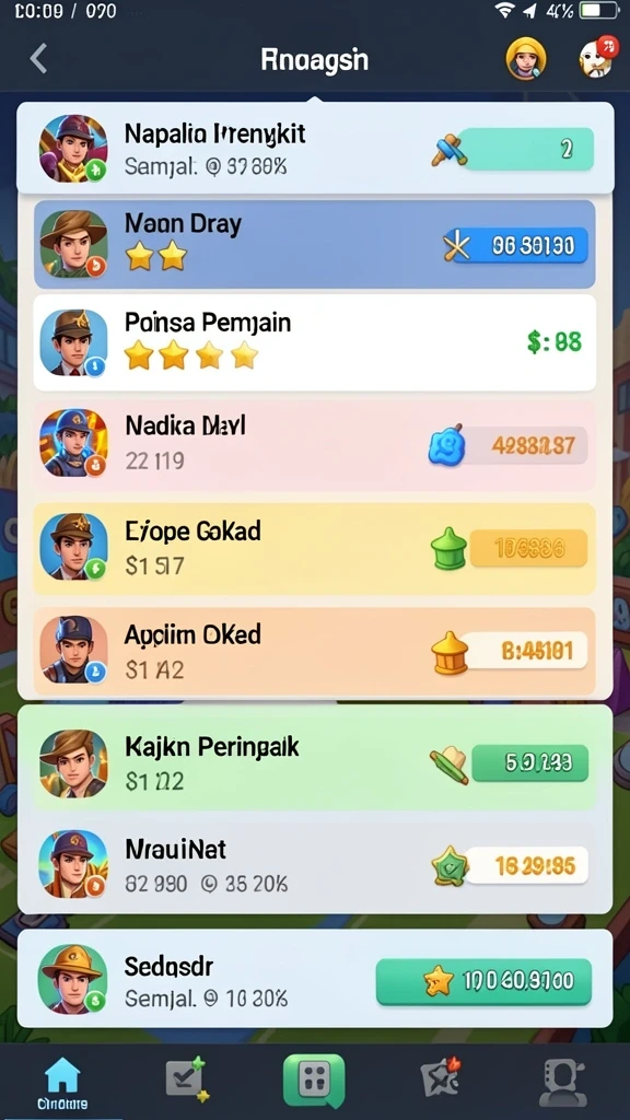 idpking - Tampilan utama aplikasi IDPKING dengan menu permainan yang menarik.